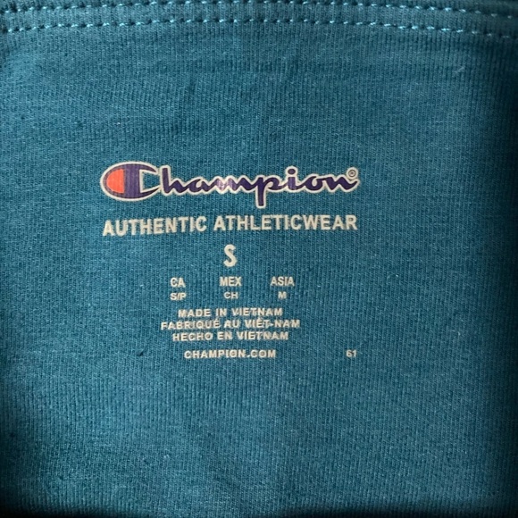 NWT Champion Women’s Small Teal Floral Print Pants - Picture 5 of 7